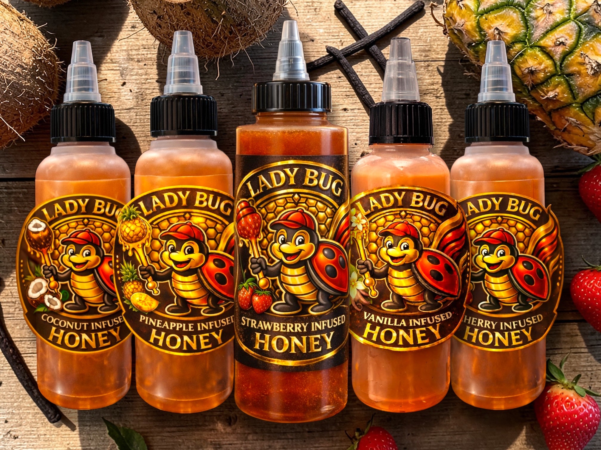 Family Pack Infused Honey — 4 oz Squeezable Bottle