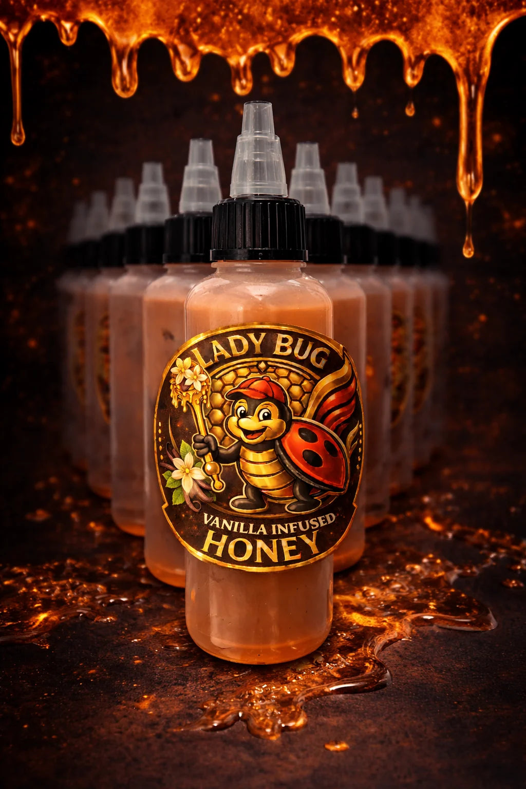 Vanilla Fruit Infused Honey — 4 oz Squeezable Bottle 🍦